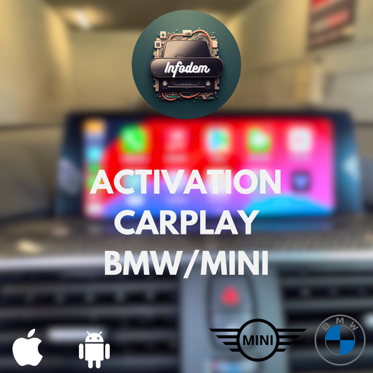 Activation Carplay sans fil pour BMW et Mini NBT EVO & ENTRY NAV WAY