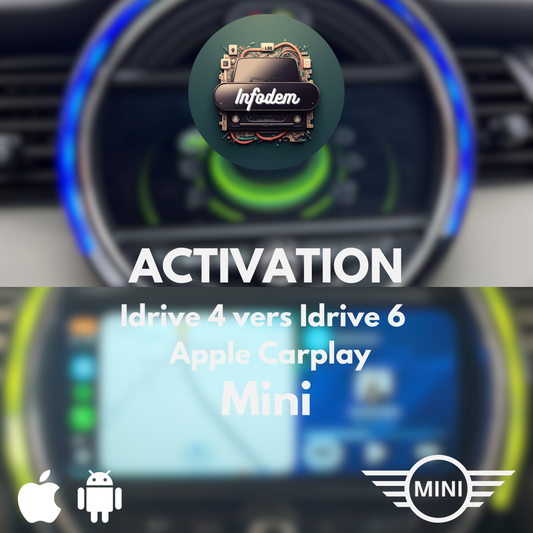 Activation Apple CarPlay sans fil pour Mini Cooper Passage Idrive 4 vers Idrive 6 - Système NBT EVO ID4