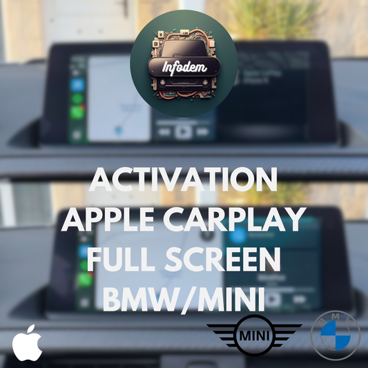 BMW/Mini Apple Carplay en grand écran (NBT EVO & EntryNav WAY) USB ou ENET