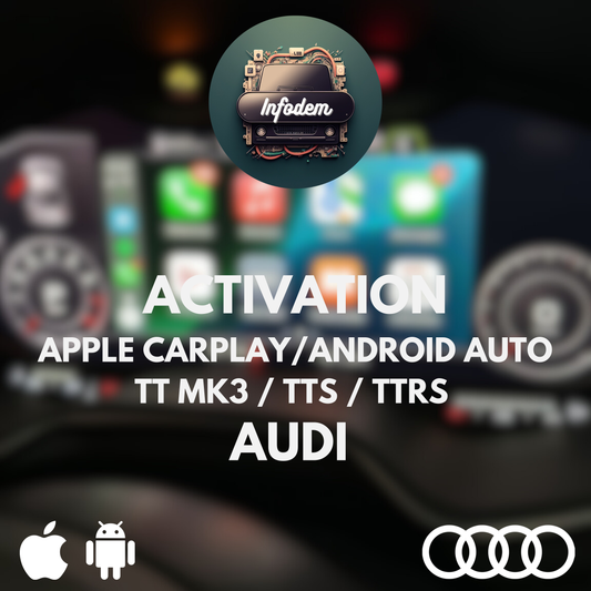 Activation Apple CarPlay & Android Auto - AUDI TT MK3 / TTS / TTRS