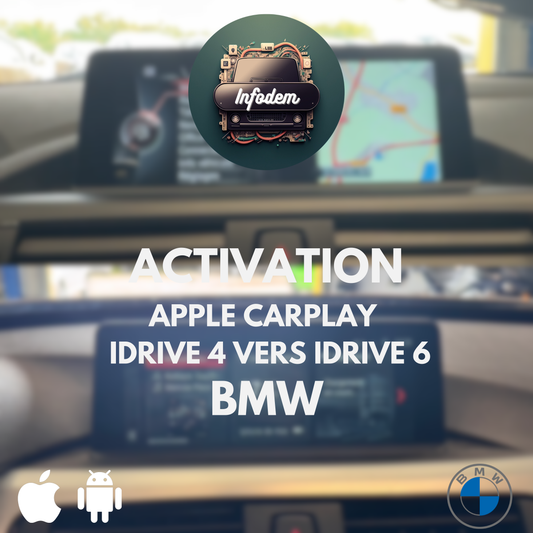 Activation Apple CarPlay sans fil pour BMW Passage Idrive 4 vers Idrive 6 - Système NBT EVO ID4